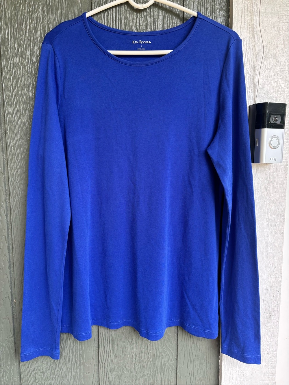 Kim Rogers Royal Blue Long Sleeve Top with Soft Stretch